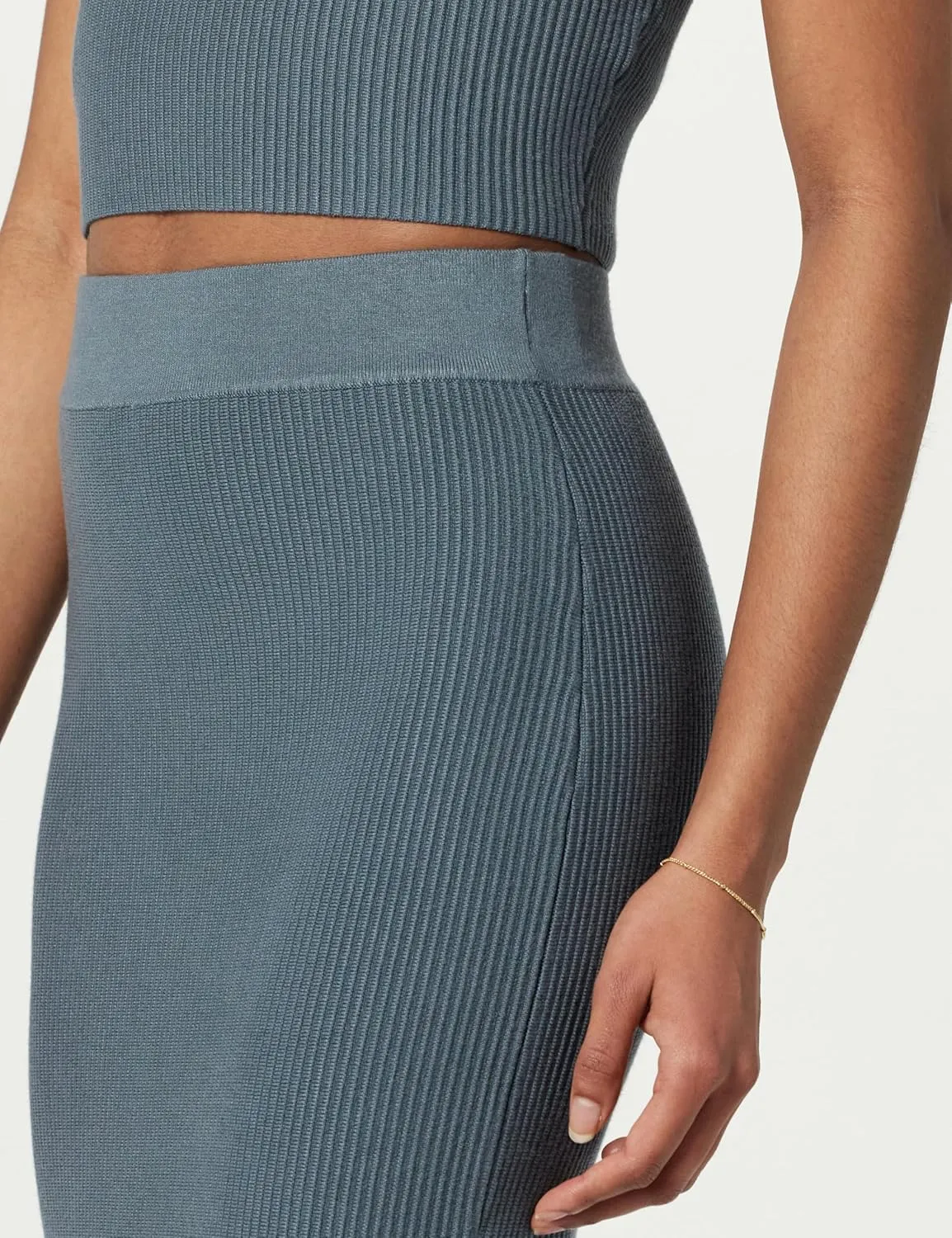 The Drop Women's Tyler Ribbed Sweater Skirt