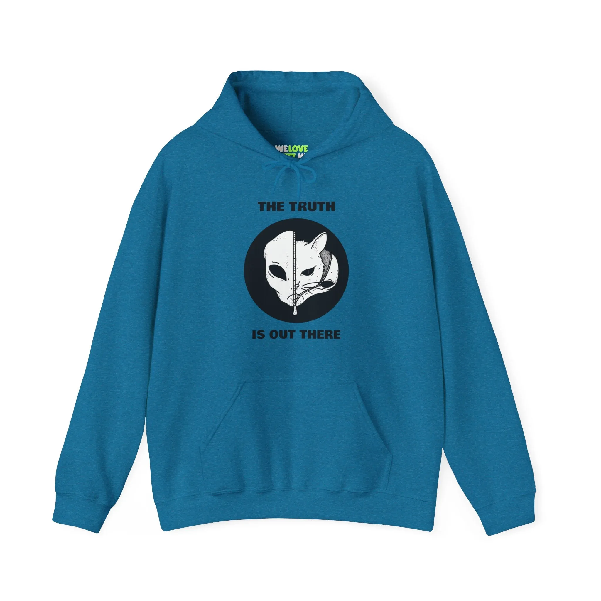 The Truth Is Out There Alien And Cat Sci-Fi Hoodie