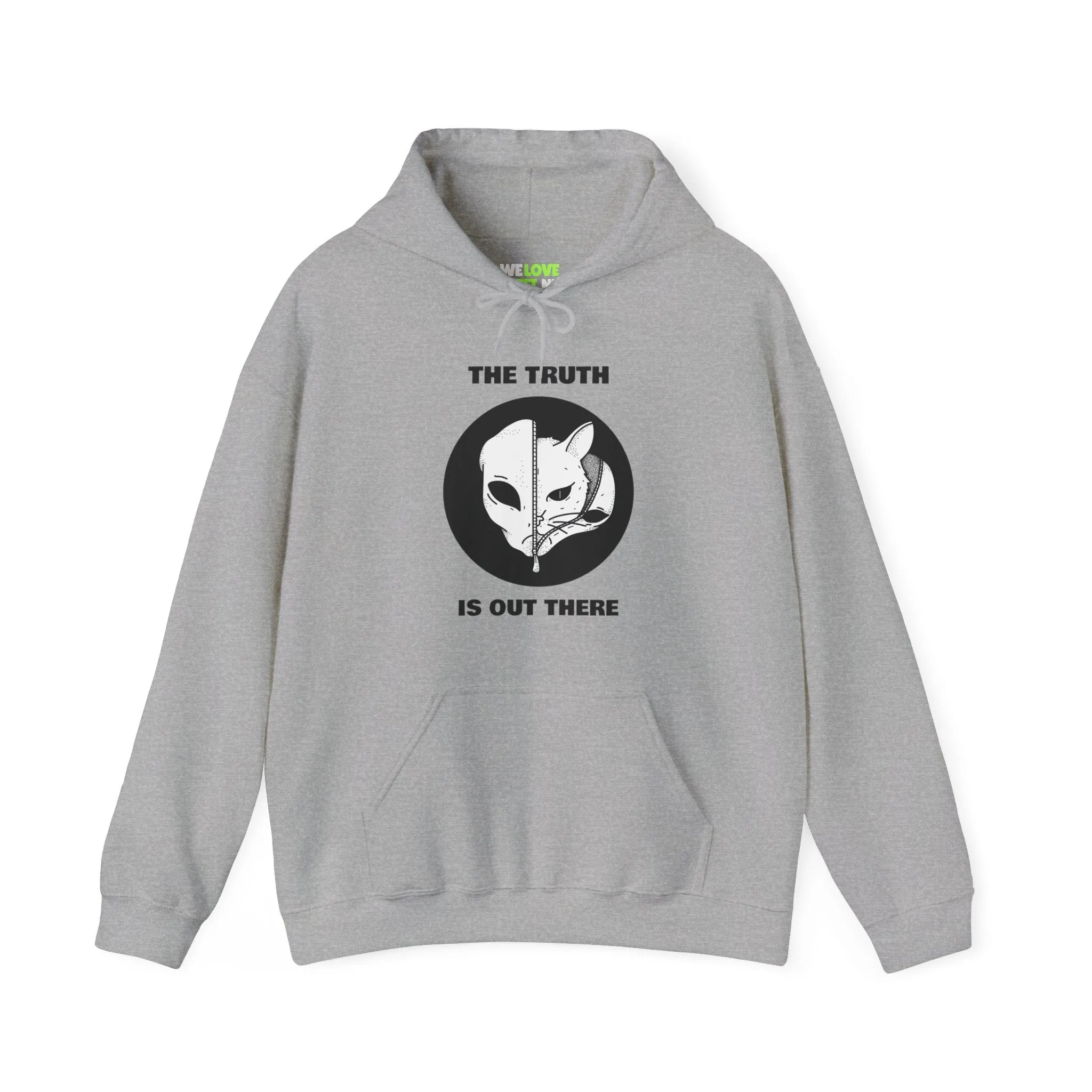 The Truth Is Out There Alien And Cat Sci-Fi Hoodie