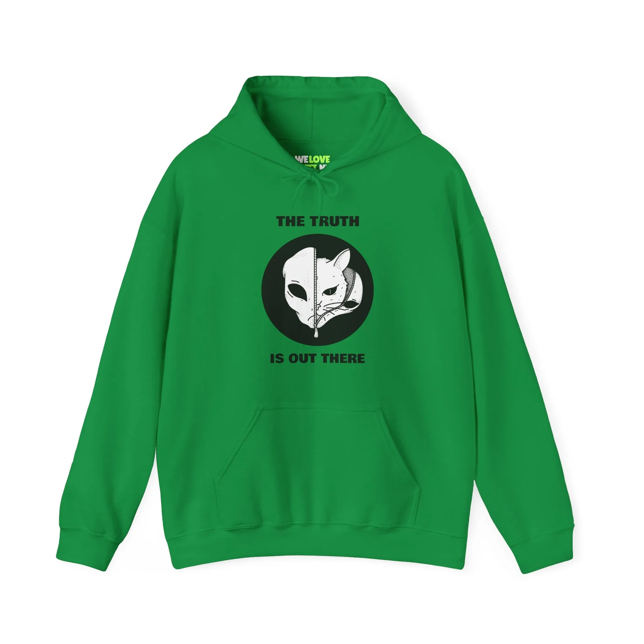 The Truth Is Out There Alien And Cat Sci-Fi Hoodie