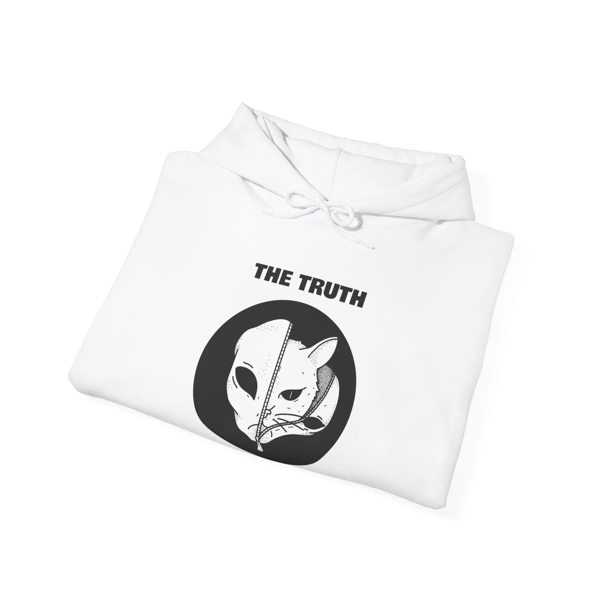 The Truth Is Out There Alien And Cat Sci-Fi Hoodie