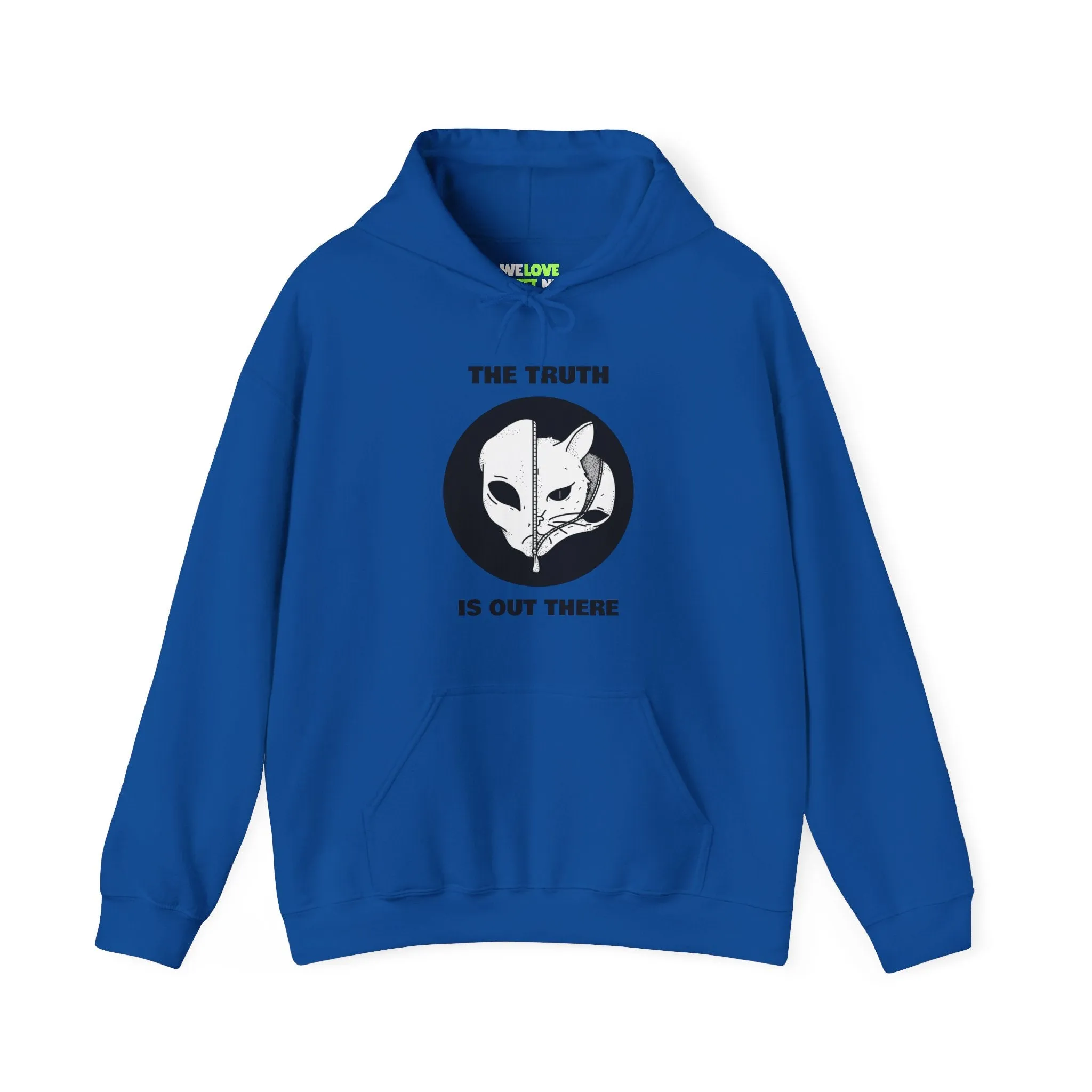 The Truth Is Out There Alien And Cat Sci-Fi Hoodie
