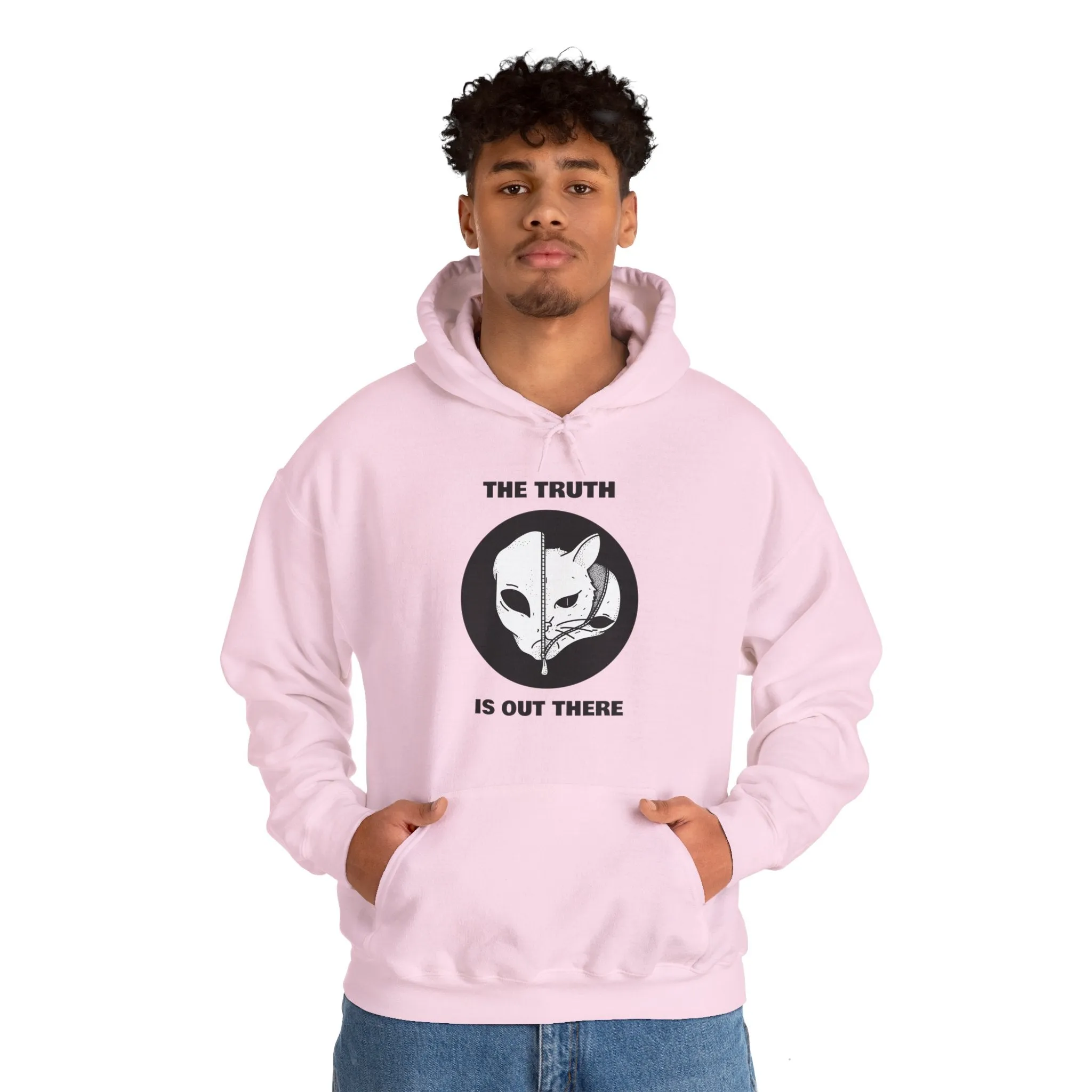 The Truth Is Out There Alien And Cat Sci-Fi Hoodie