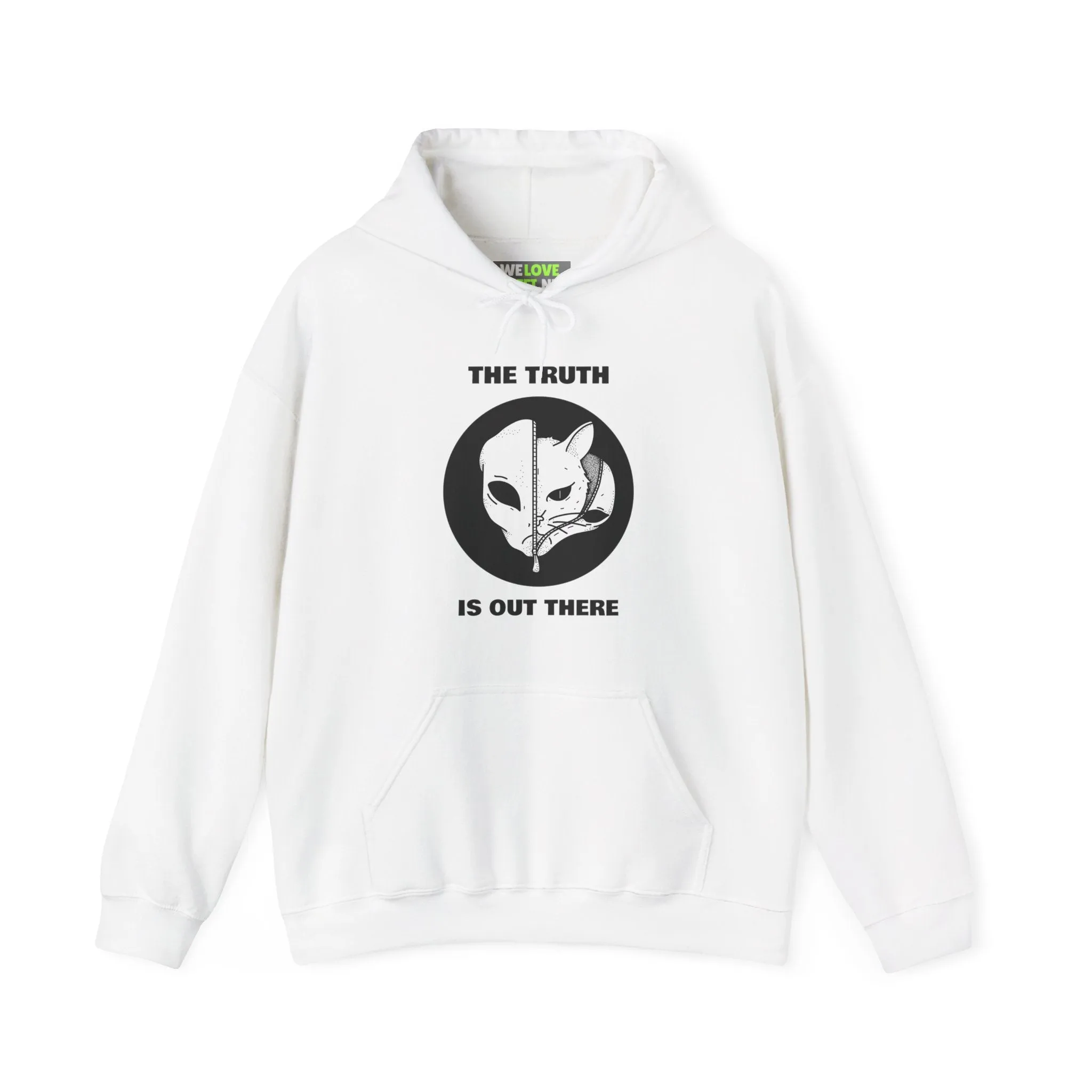 The Truth Is Out There Alien And Cat Sci-Fi Hoodie