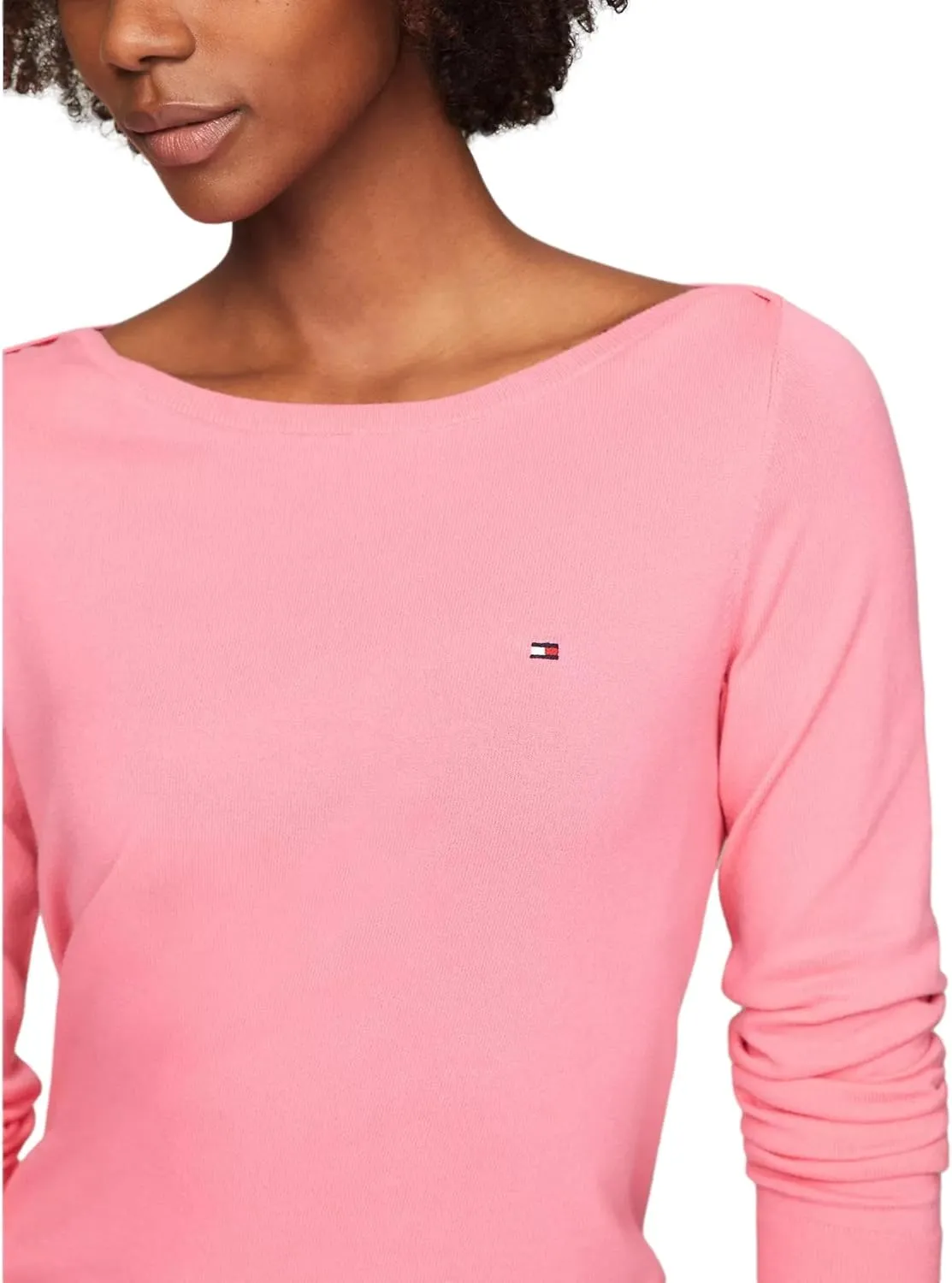 Tommy Hilfiger Cable Boatneck Everyday Sweater Women's