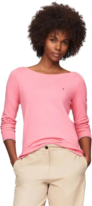 Tommy Hilfiger Cable Boatneck Everyday Sweater Women's