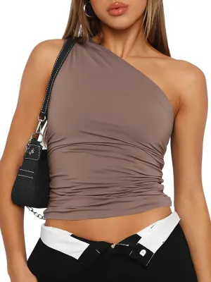 Trendy Queen Womens Going Out Tops Summer Spring Tank Crop Outfit Cute Y2k Shirts Corset Fashion Workout Clothes 2025