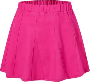 Umeyda Girls Skirts Casual Stretch Waist Denim Skirts A-line Ruffle Short Mini Jean for Kid