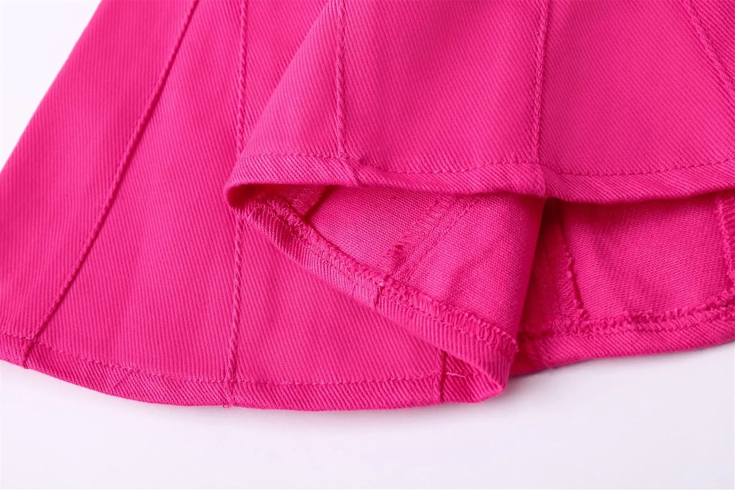 Umeyda Girls Skirts Casual Stretch Waist Denim Skirts A-line Ruffle Short Mini Jean for Kid