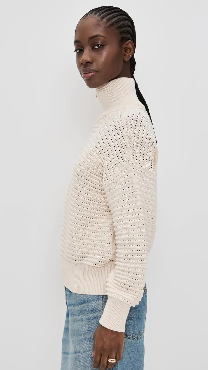 Varley Women's Tara Pointelle Half Zip Sweater