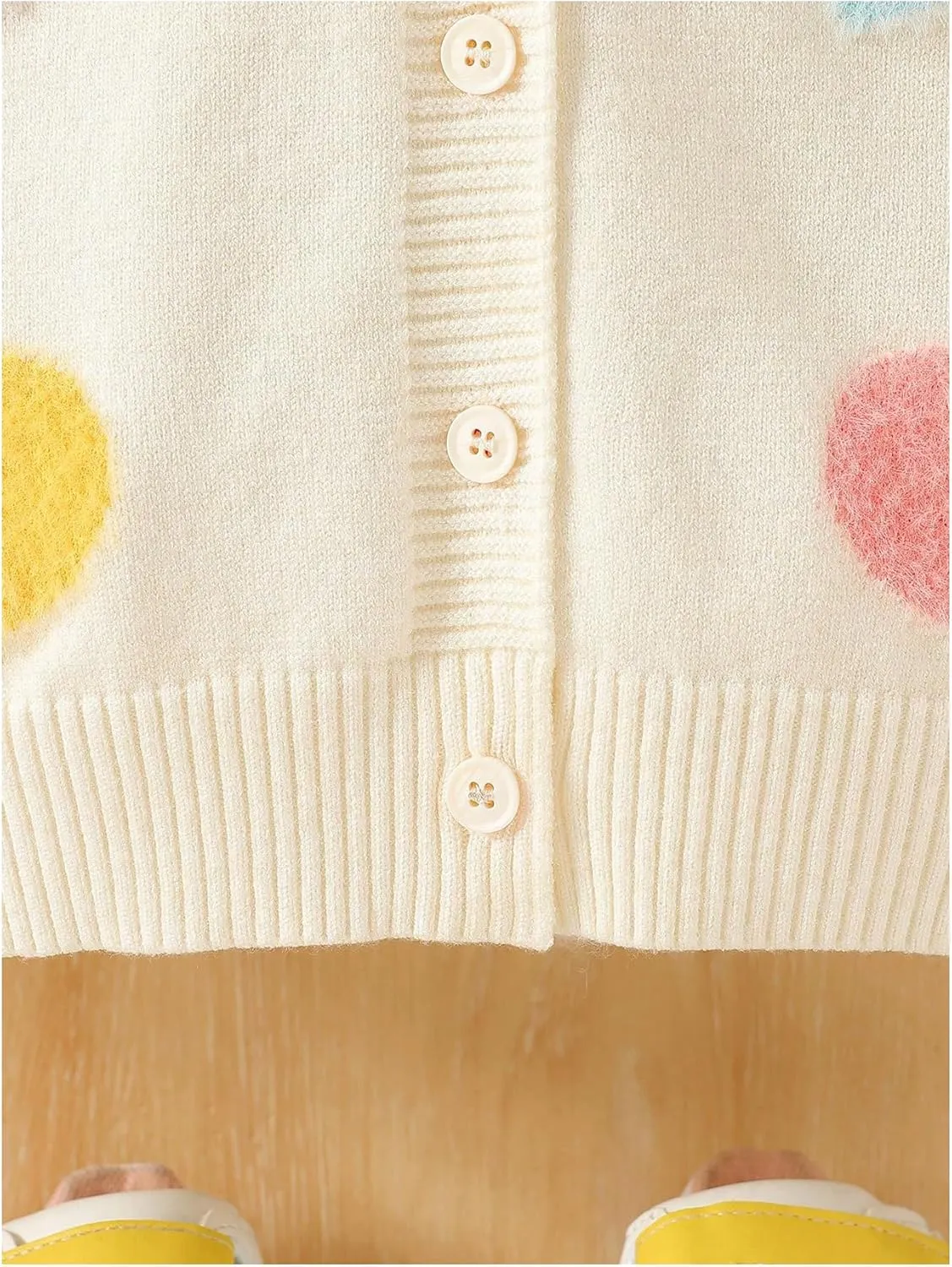 Verdusa Girl's Long Sleeve Round Neck Knitted Button Up Cardigan Sweater