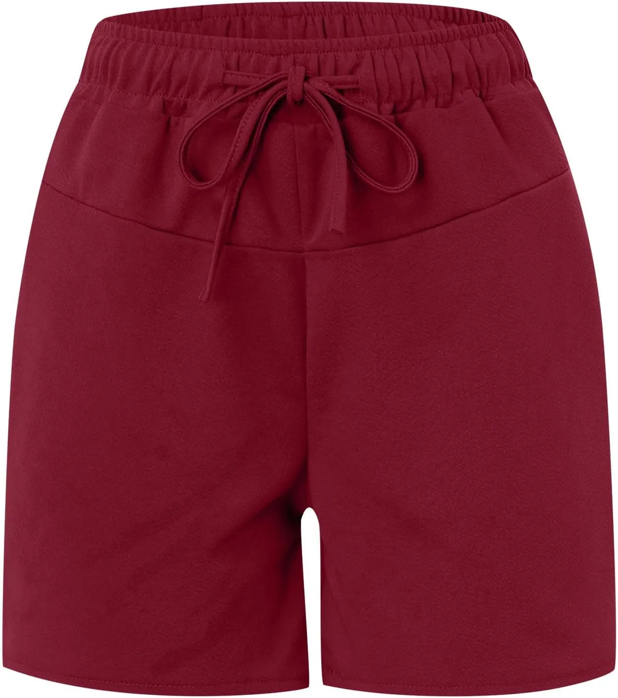 Women 2024 Casual Shorts Loose Drawstring Comfy Elastic High Waist Shorts Summer Pull On Short Pants with Pockets