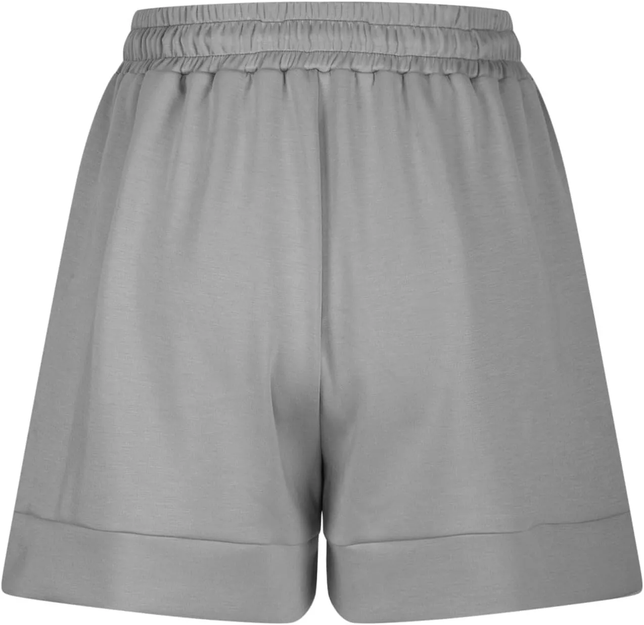 Women Athletic Shorts Casual Solid Stretchy High Waisted Fitness Short Gym Workout Running Shorts with Pockets
