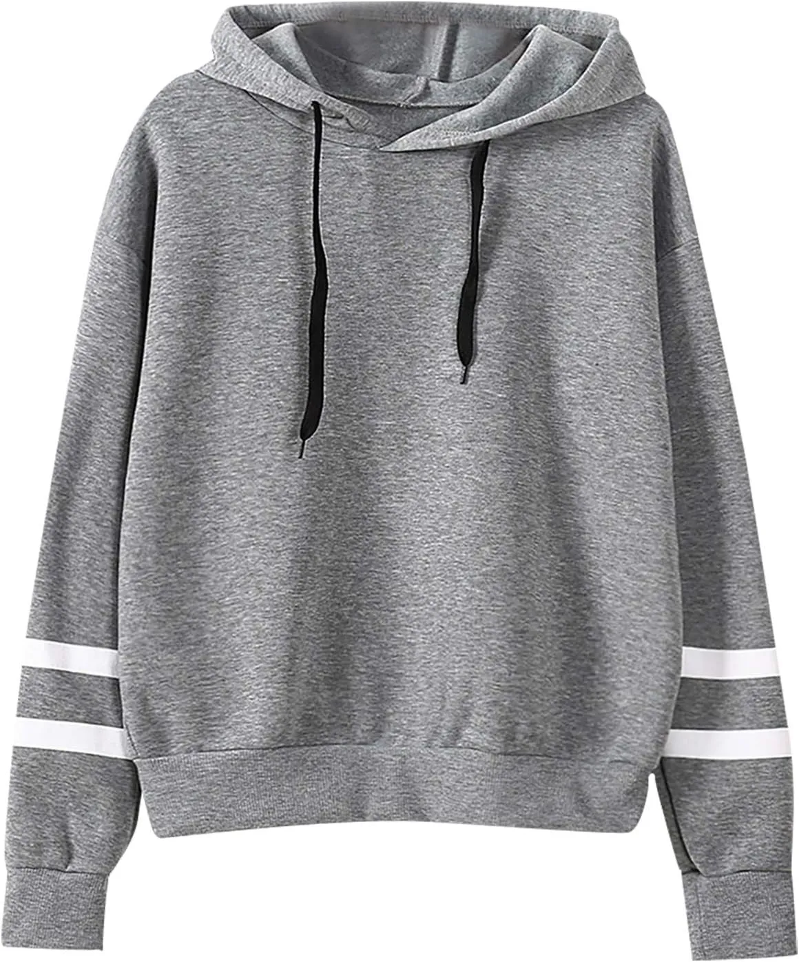 Women Fashion Loose Drawstring Hooded Sweatshirt Fall Long Sleeve Oversized Pullover Shirts Casual Athletic Tops