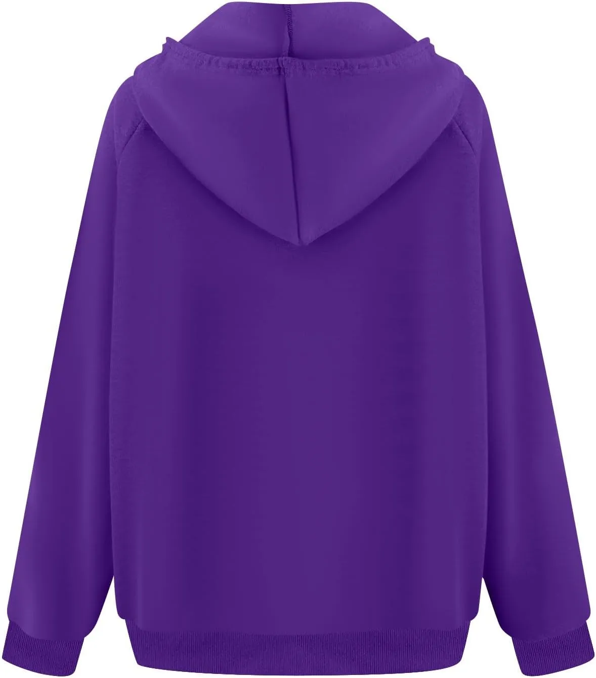Women Hoodies Fashion Casual Long Sleeve Solid Color Half Zip Hooded Sweatshirt With Pocket