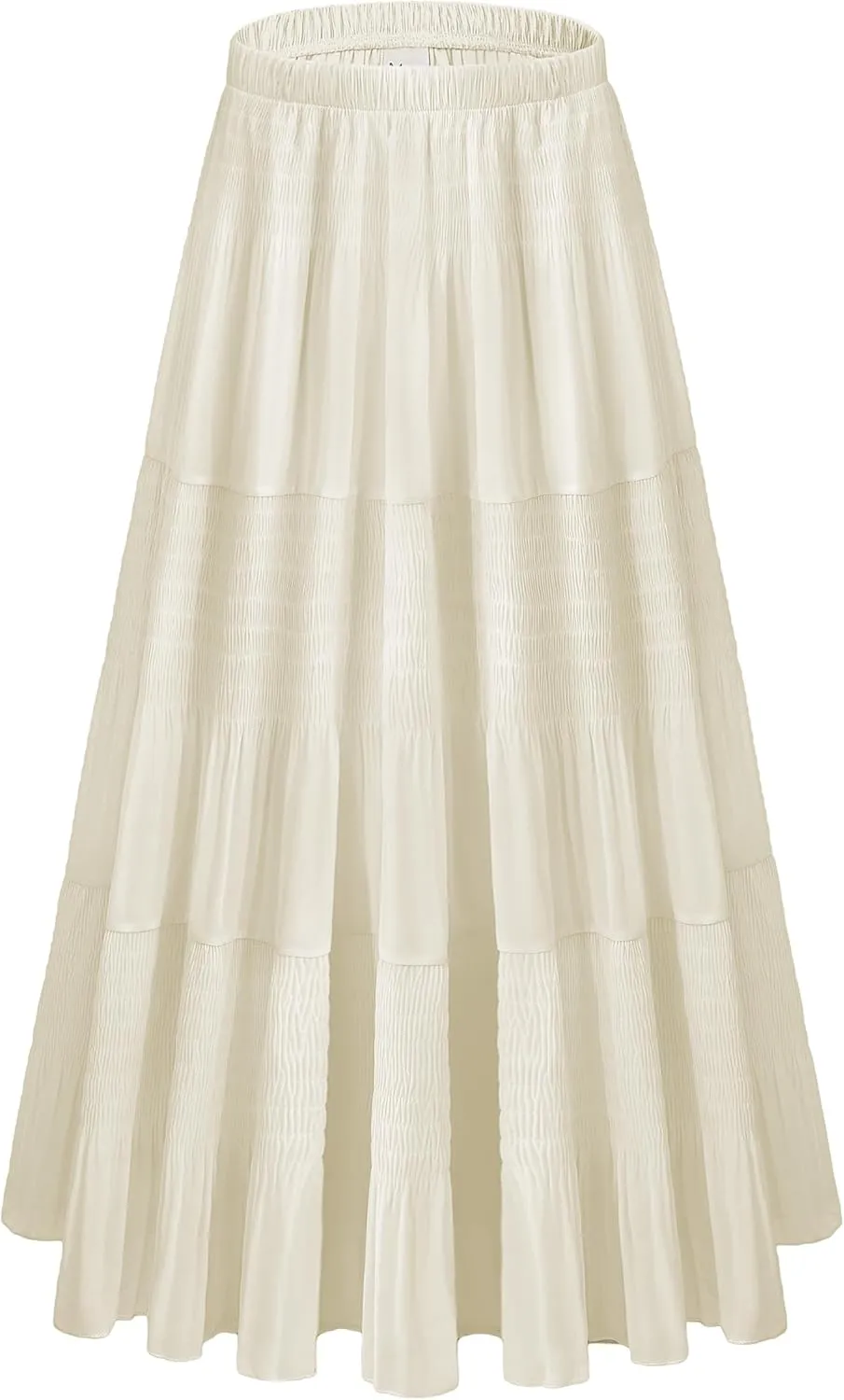 Women Pleated High Waist Skirts 2024 Fall Outfits Elegant Flowy A-Line Maxi Skirt
