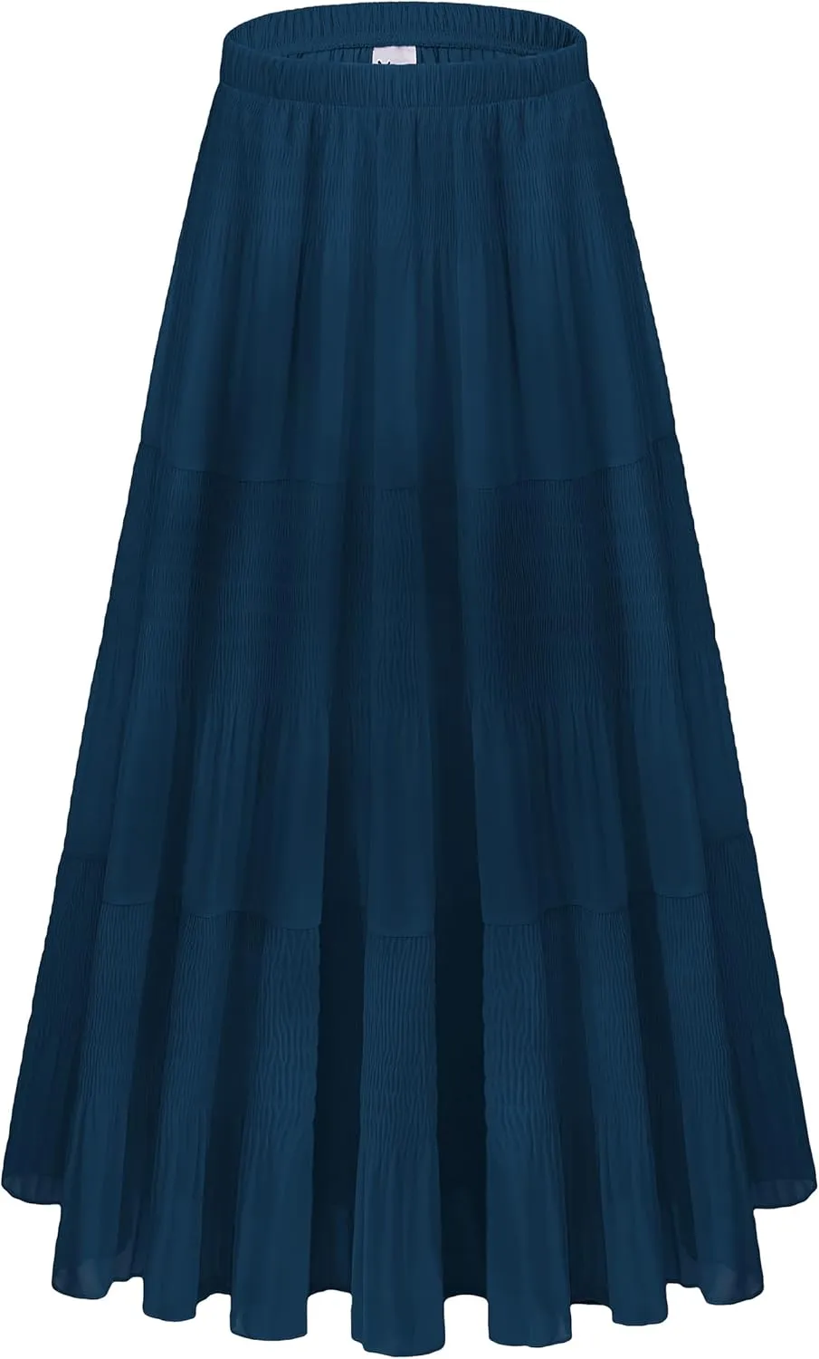 Women Pleated High Waist Skirts 2024 Fall Outfits Elegant Flowy A-Line Maxi Skirt
