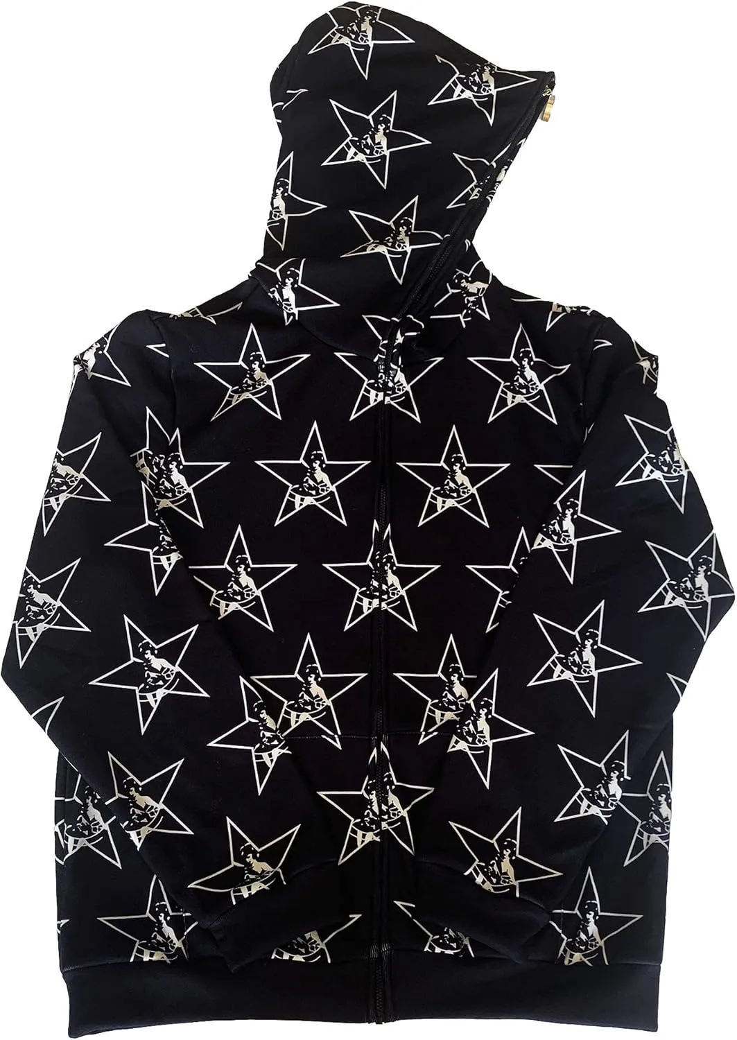 Women y2k Skull Print Streetwear Hoodies Skeleton Harajuku Vintage Goth Emo Egirl Anime Spider Hoodie Zip Up Jaket