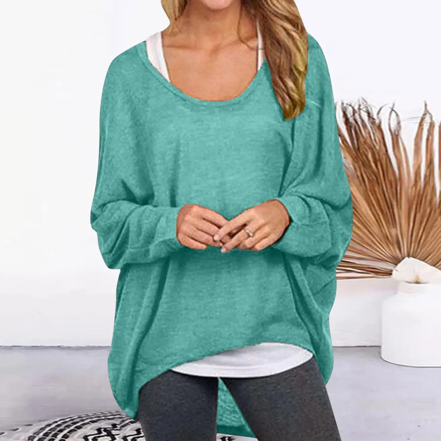 Womens Batwing Sleeve Pullover Tops Off Shoulder Loose Oversized Baggy Sweater Shirts Mens I Hop Hoodies