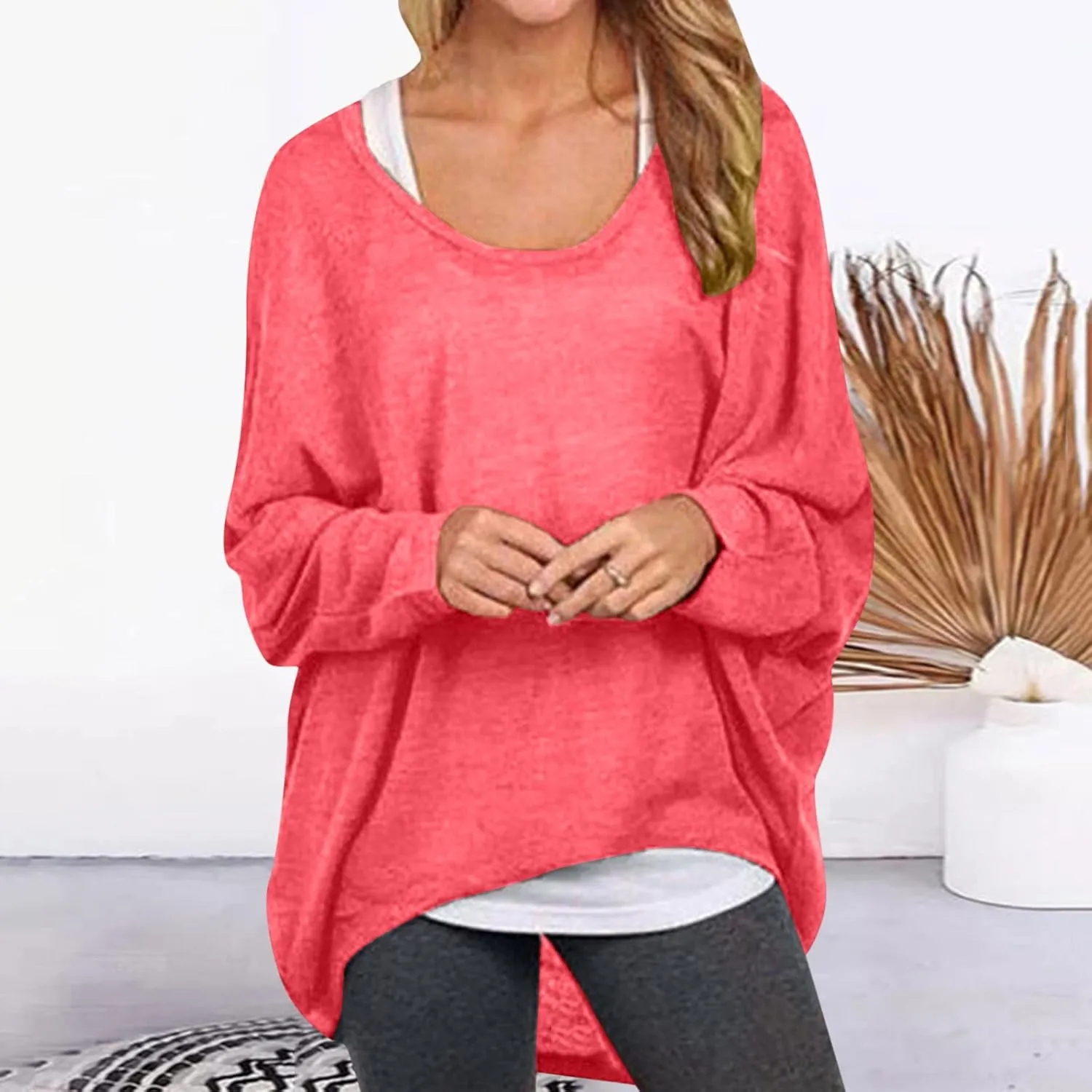 Womens Batwing Sleeve Pullover Tops Off Shoulder Loose Oversized Baggy Sweater Shirts Mens I Hop Hoodies