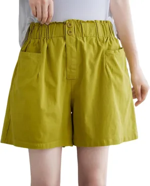 Women's Bermuda Shorts Elastic High Waisted Workout Cargo Pants Lounge Lightweight Breathable Hiking Pants