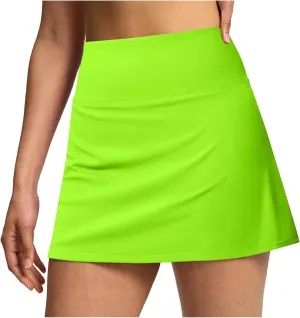 Women's Double Layered Pleats Tennis Skirts for Women High Waisted Skirt with Shorts Bathing Suit Boy Shorts for
