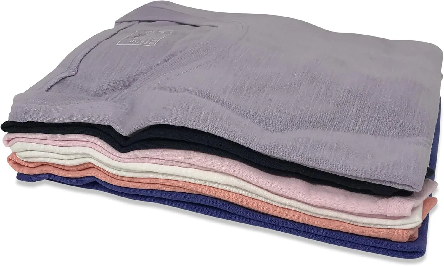 Women's Everyday Flowy Slub Burnout Active Casual Workout Crew T Shirt Tops | Multi Packs & Colors