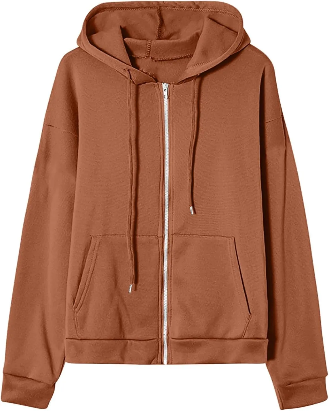 Womens Fleece Zip Up Jacket Lightweight Fall Jackets y2k Clothes Teen Girls Trendy Hoodies Sweatshirts With Pockets