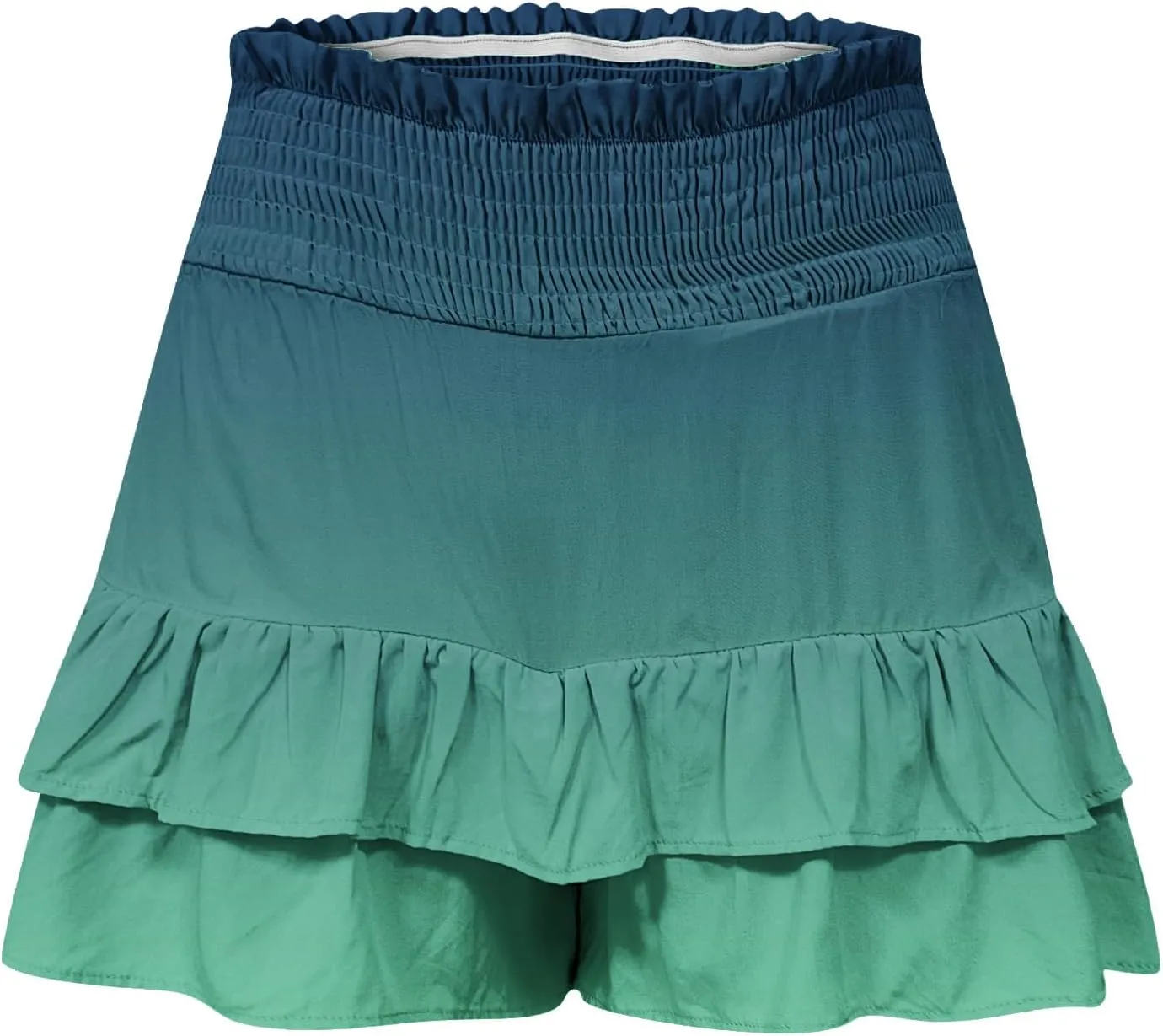 Womens Flowy High Waisted Shorts Summer Casual Ruffle Skorts Cute Mini Skirts Trendy Gradient Comfy Beach Short Pants
