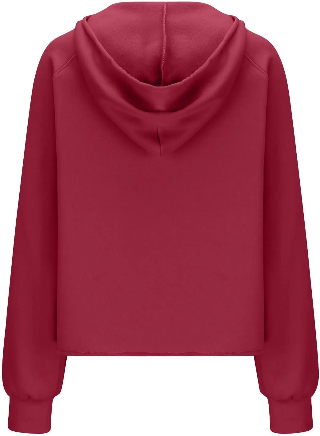 Women's Half Zip Cropped Hoodies Fall Fleece Hooded Pullover Long Sleeve Loose Sweatshirt 2025 Winter Trendy Outfits