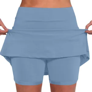 Women's High Waisted Athletic Skorts Tummy Control with Pockets Tennis Skirts Workout Casual Breathable Outdoor Short