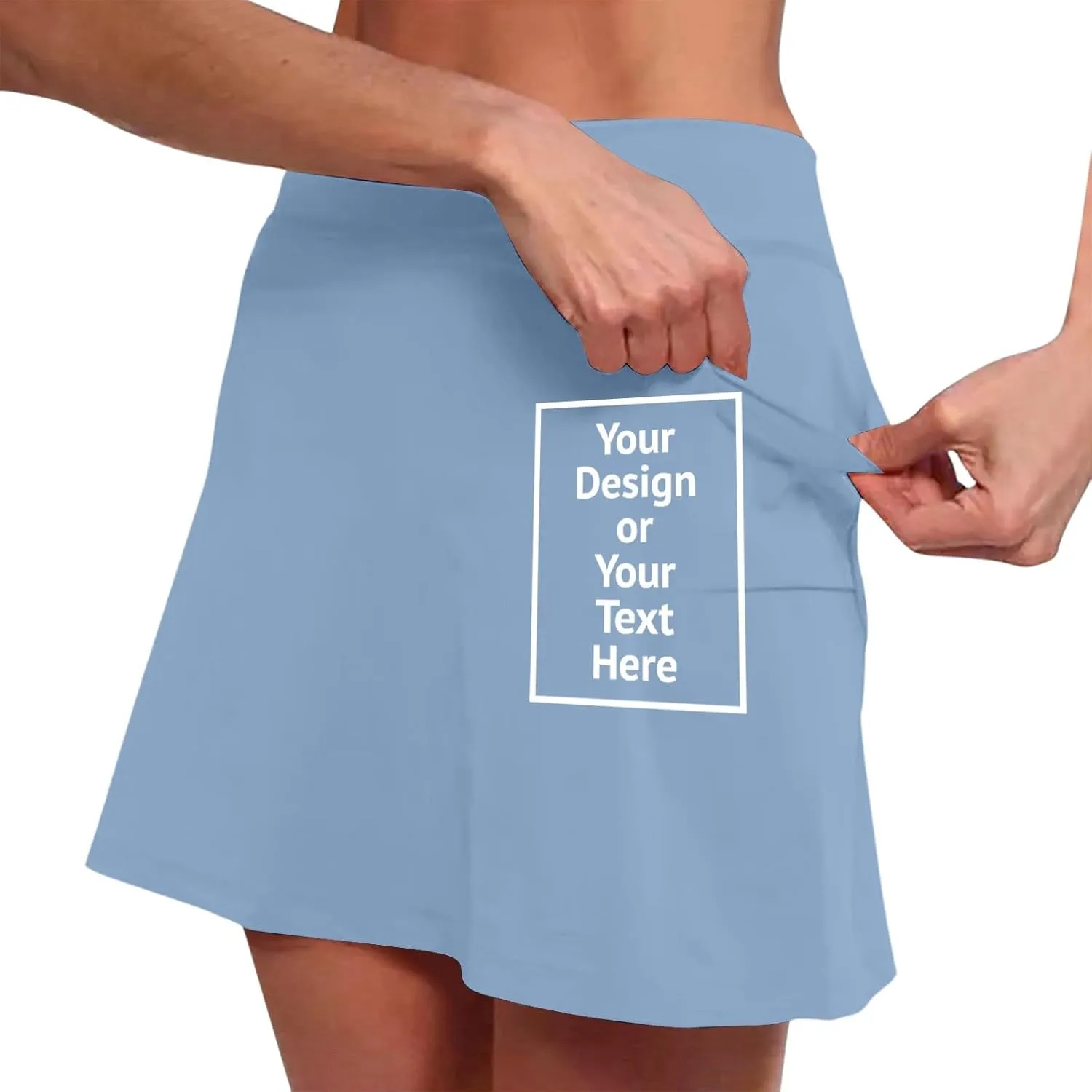 Women's High Waisted Athletic Skorts Tummy Control with Pockets Tennis Skirts Workout Casual Breathable Outdoor Short
