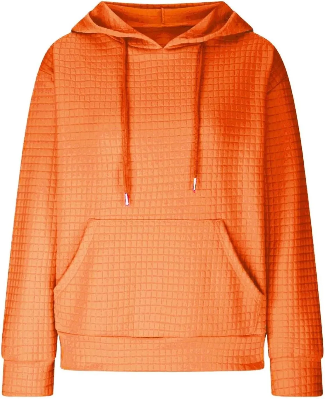 Womens Hoodies Long Sleeve Solid Drawstring Hoodie Sweatshirts For Women Casual Pullover With Pockets Tops 2024