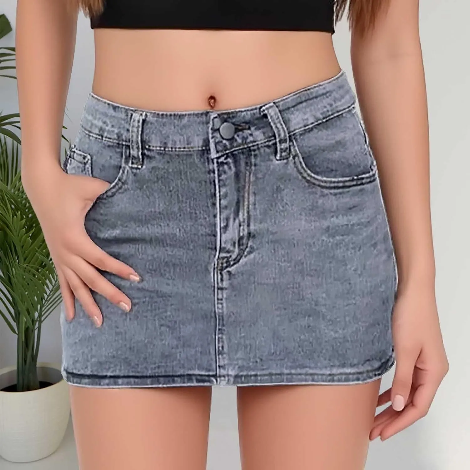 Womens Jean Shorts - Stretch High Waisted Trendy Denim Shorts Casual Summer Clothes 2025