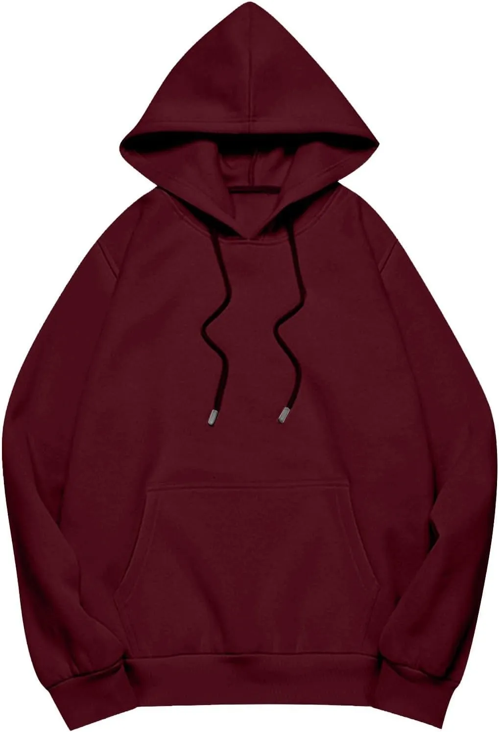 Womens Oversized Hoodies Casual Long Sleeve Sweatshirts Pullover Lightweight Soild Color Drawstring Sweatshirt Tops