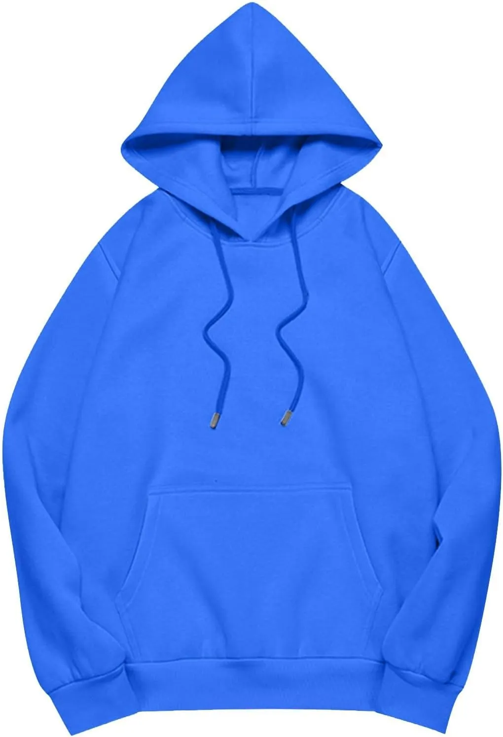 Womens Oversized Hoodies Casual Long Sleeve Sweatshirts Pullover Lightweight Soild Color Drawstring Sweatshirt Tops