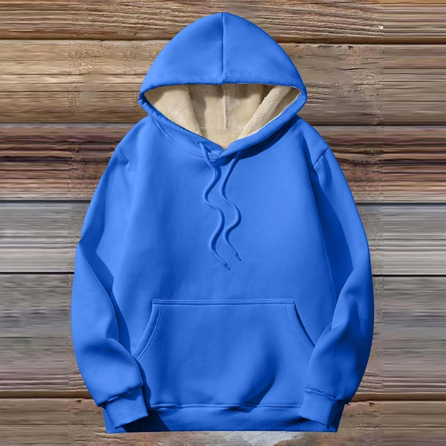 Womens Plus Size Sherpa Lined Hoodies Winter Warm Fleece Hooded Sweatshirt Casual Thermal Tops with Pocket