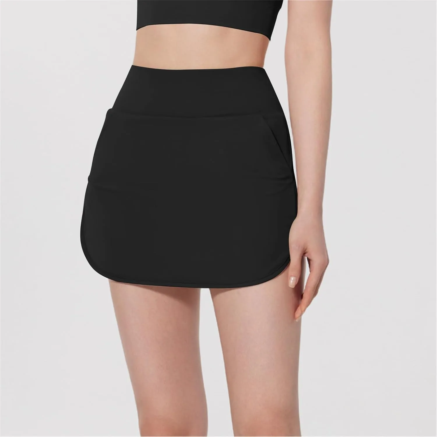 Women's Tennis Skirts Golf Skorts with Pockets High Waisted Side Slit Inner Shorts Yoga Athletic Workout Skirts
