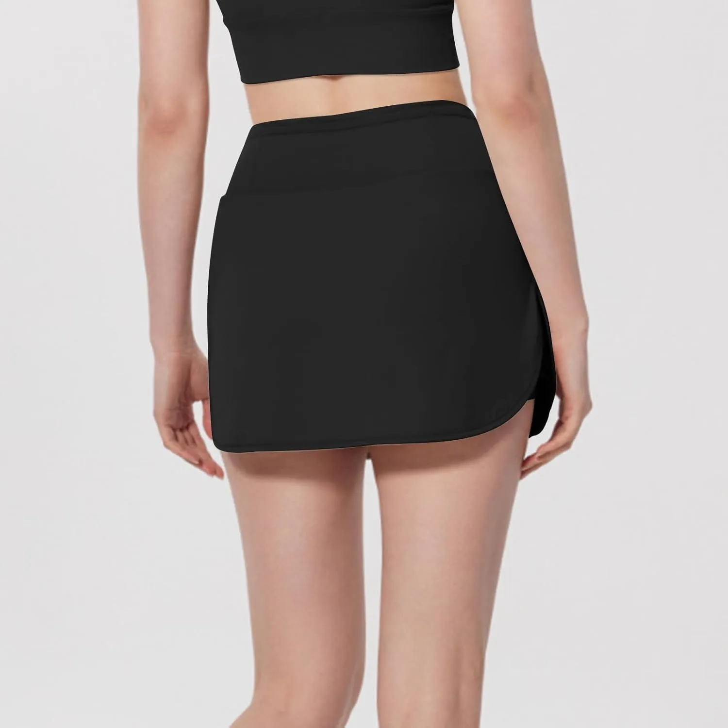 Women's Tennis Skirts Golf Skorts with Pockets High Waisted Side Slit Inner Shorts Yoga Athletic Workout Skirts