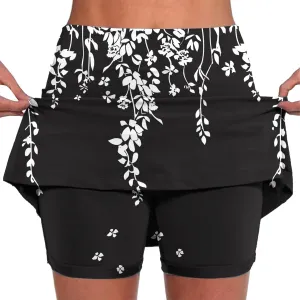 Womens Tennis Skort High Waisted Workout Athletic Skorts with Shorts Plus Size Running Casual Pickle Ball Mini Skirts