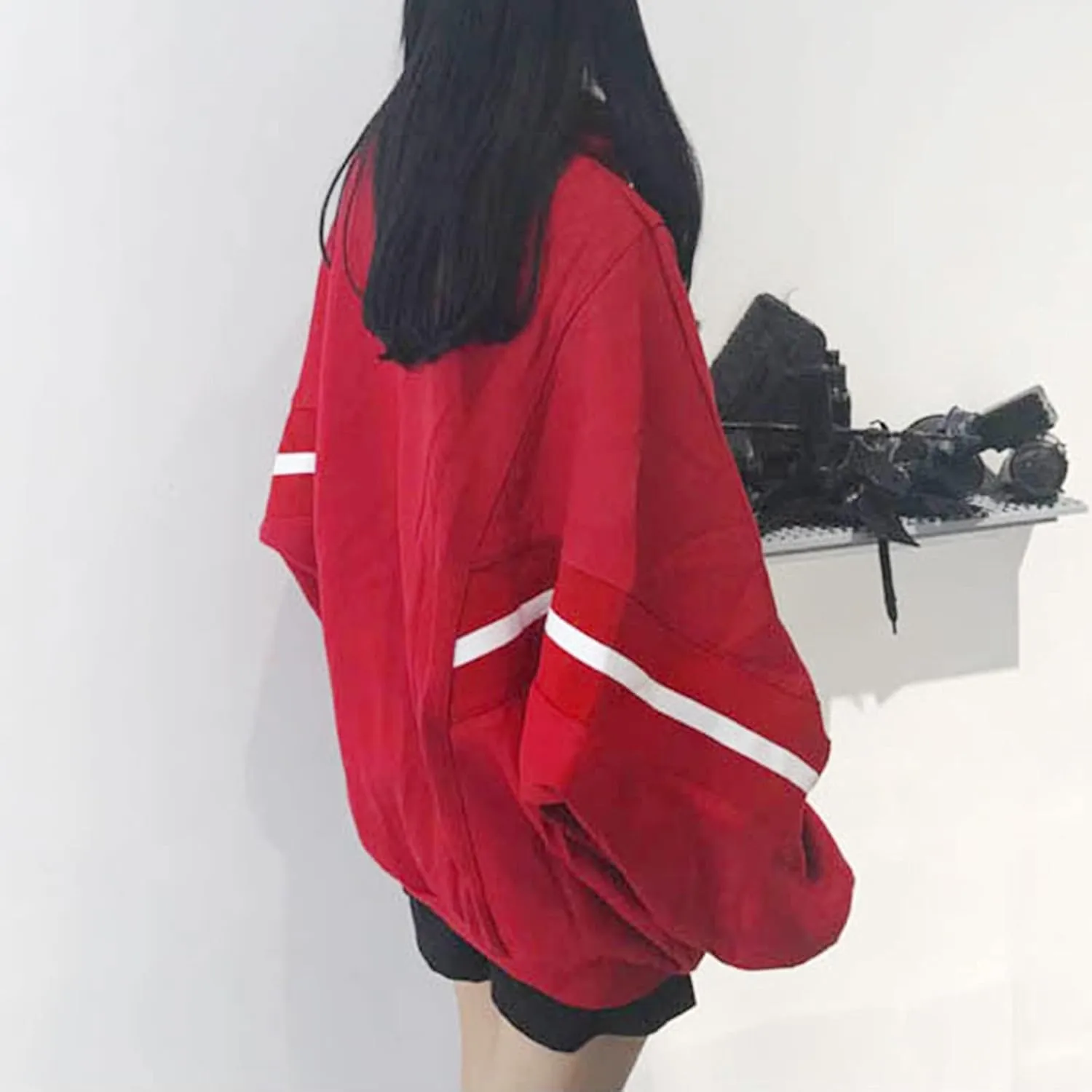 Womens Zip Up Hoodie Oversized Plus Size Cute Aesthetic Y2K Hoodies Teen Girls Casual Baggy Sweatshirt