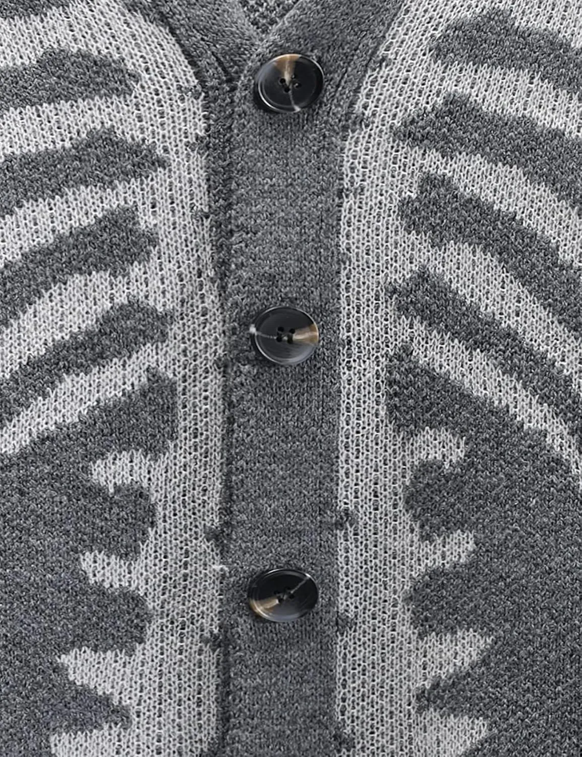 Wyeysyt Men's Skeleton Print Cardigan Sweaters Long Sleeve Oversized V Neck Button Down Outwear Coats