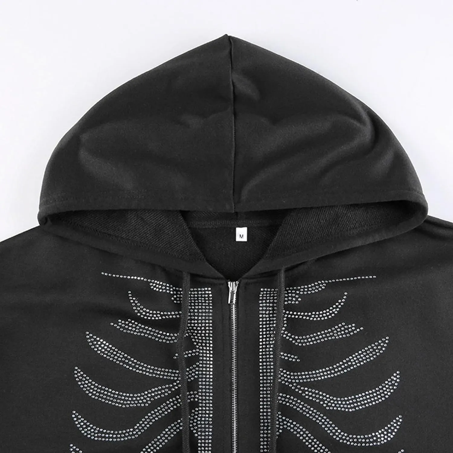 Y2K Hoodies for Women Full Zip Up Print Graphic Oversized Pockets Hooded Jacket 90s Long Sleeve Sweatshirt Coat Streetwear