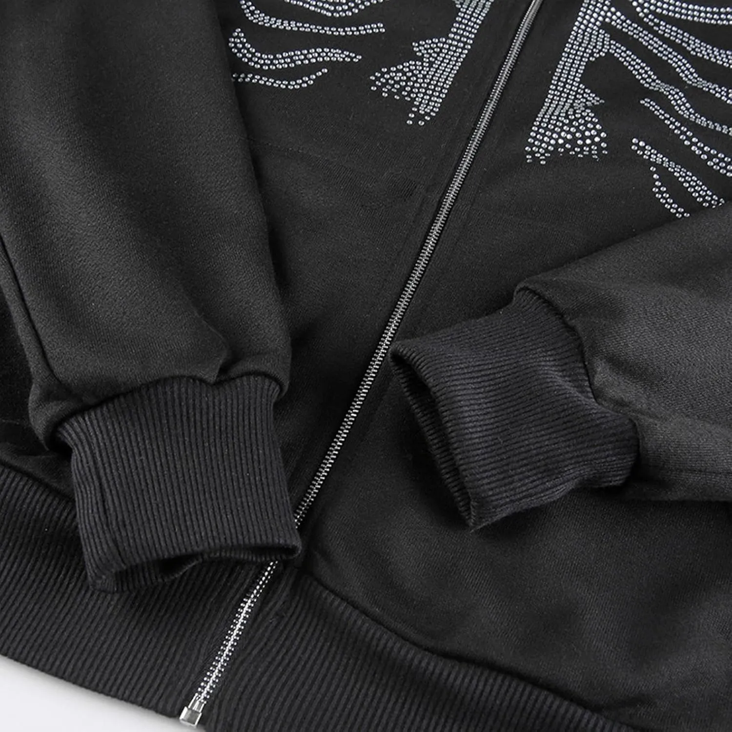 Y2K Hoodies for Women Full Zip Up Print Graphic Oversized Pockets Hooded Jacket 90s Long Sleeve Sweatshirt Coat Streetwear