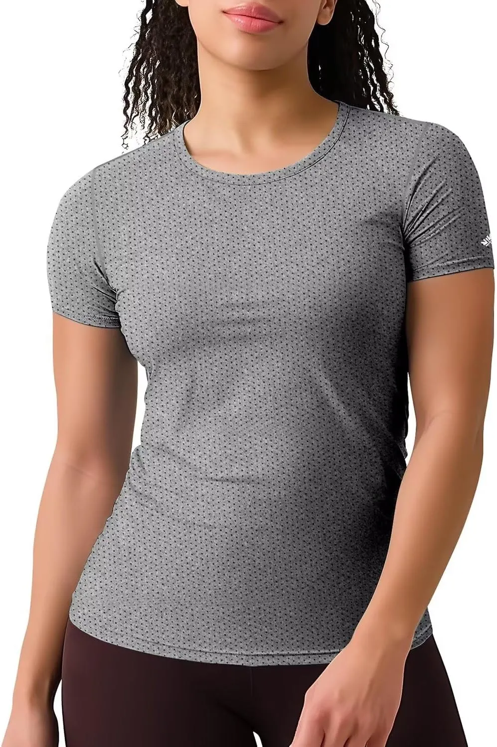 Zengjo Womens Athletic Tops Short Sleeve Slim Fitted Quick Dry Moisture Wicking Workout T-Shirt for Gym Running Yoga