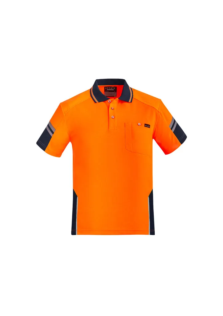 ZH465 - Syzmik - Mens Reinforced Hi Vis Squad S/S Polo