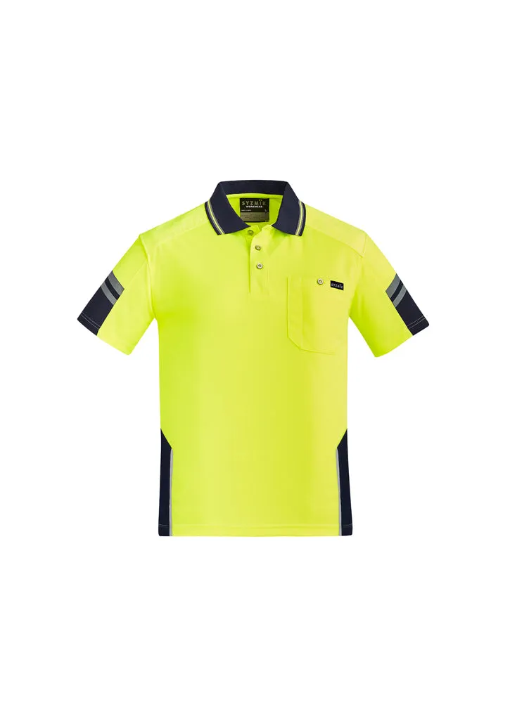 ZH465 - Syzmik - Mens Reinforced Hi Vis Squad S/S Polo
