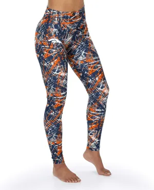 Zubaz Officially Licensed NFL Women's Firework Legging, Team Color