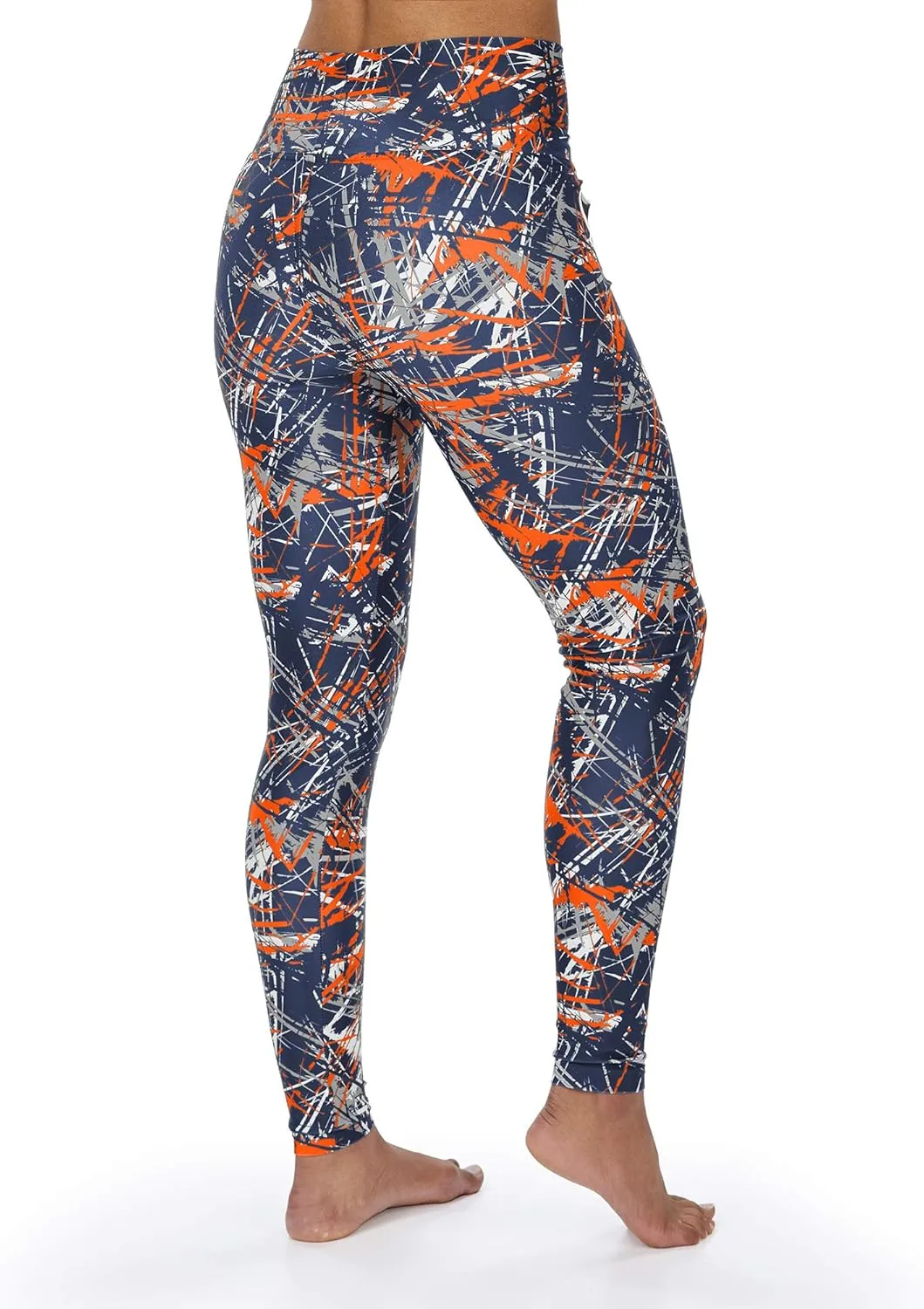 Zubaz Officially Licensed NFL Women's Firework Legging, Team Color